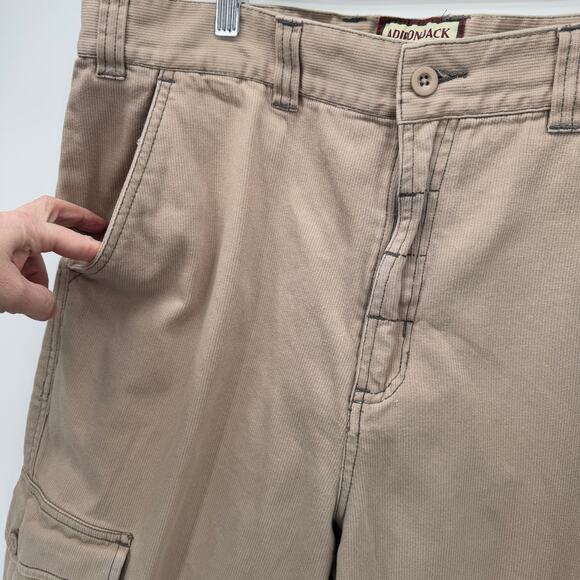 Adirondack Trading Pants Mens 38 (36x29 ACTUAL) Cargo Khaki Tan Texture Vintage - Picture 6 of 7